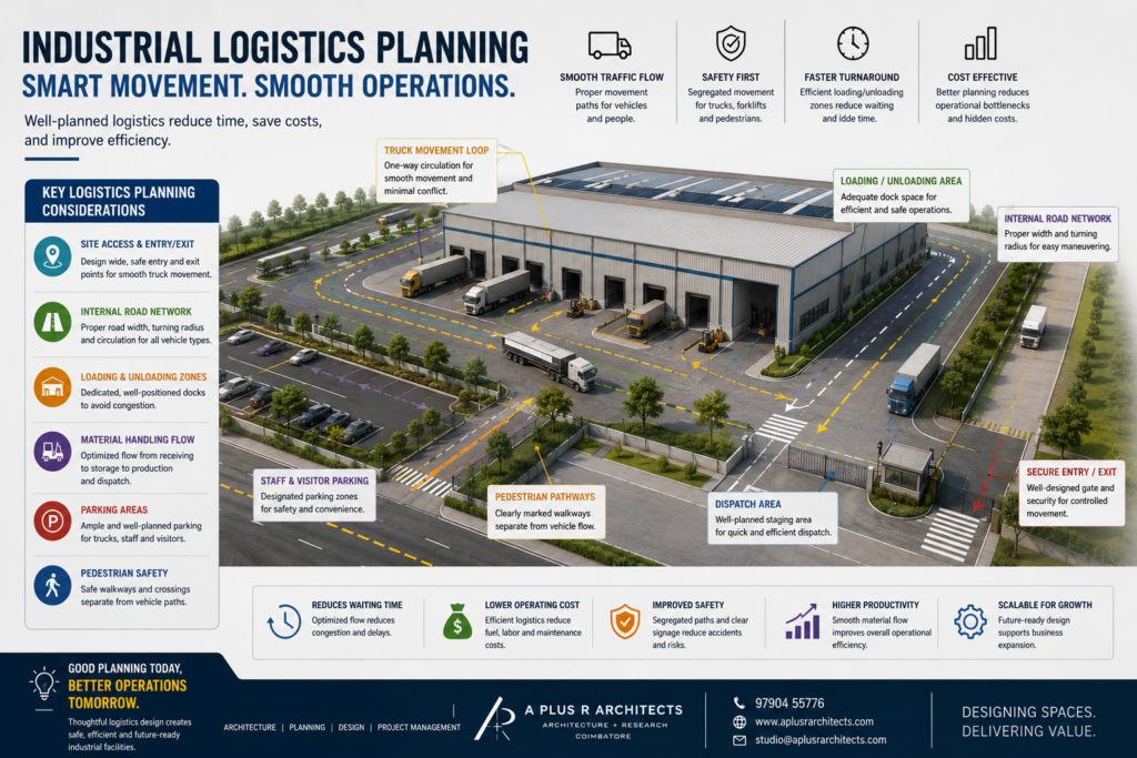 Industrial logistics and truck movement planning in Coimbatore